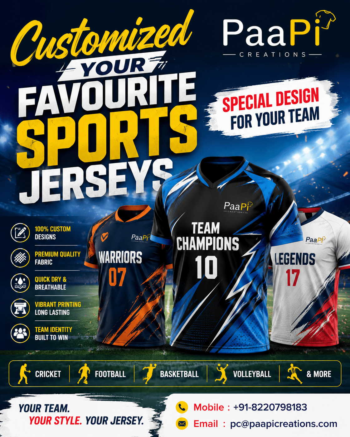 Customized Sports Jersey