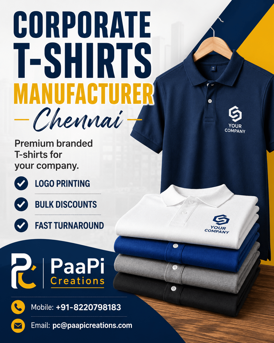 Corporate T-Shirts Manufacturer Chennai
