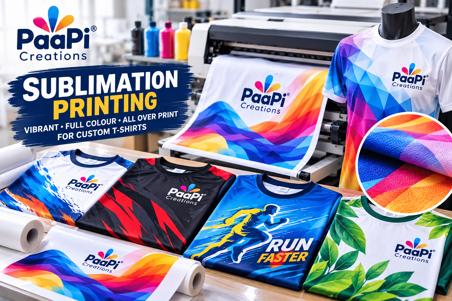 Sublimation Printing for Custom T-Shirts and Sportswear