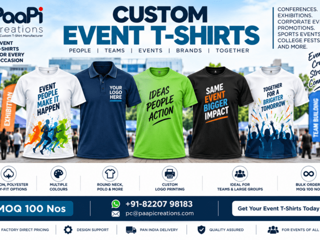Custom Event T-Shirts for corporate events and promotions