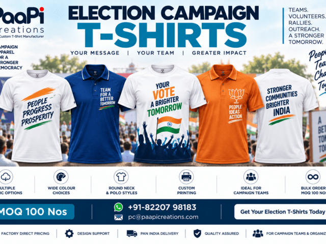 Election Campaign T-Shirts for campaign teams and volunteers