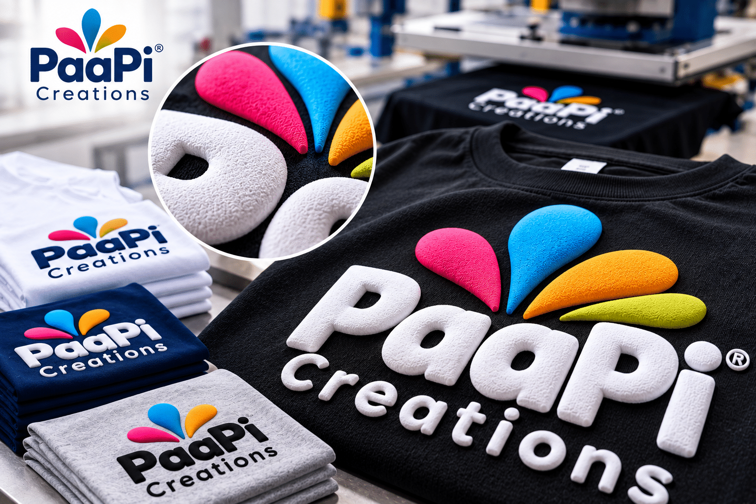 Puff Printing on Custom T-Shirts