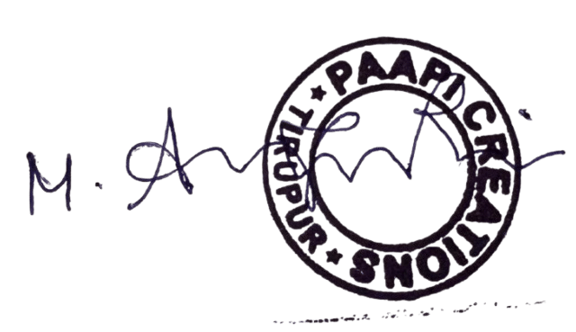 Sign — PaaPi Creations, Tiruppur