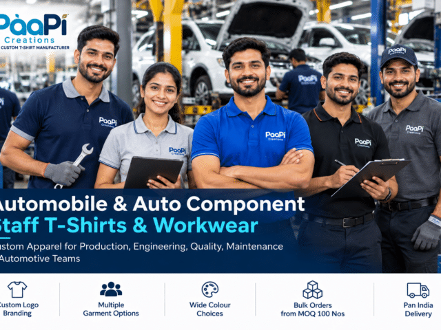 Automobile Staff T-Shirts for automotive and auto component teams