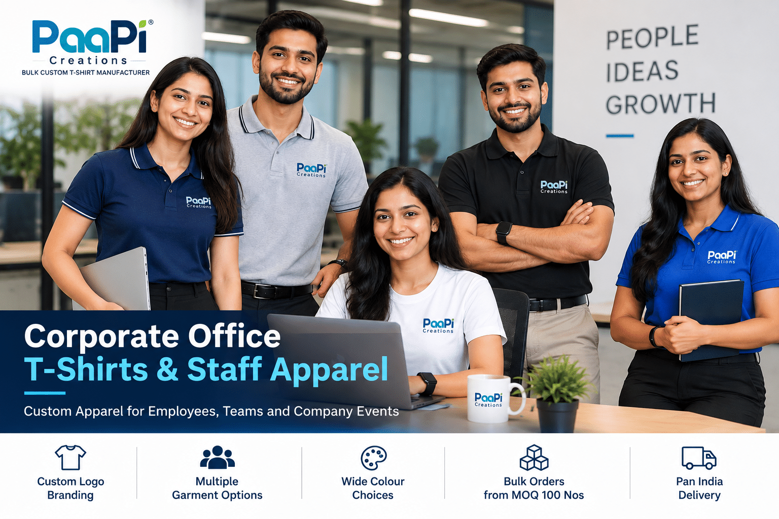 Corporate Office T-Shirts for employees and company teams