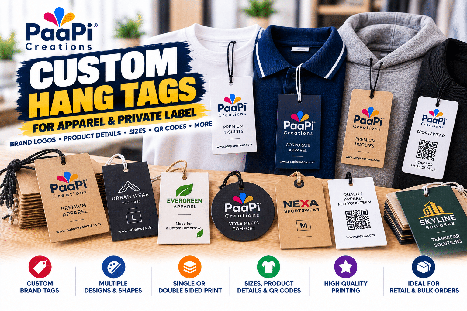 Custom Hang Tags for Apparel