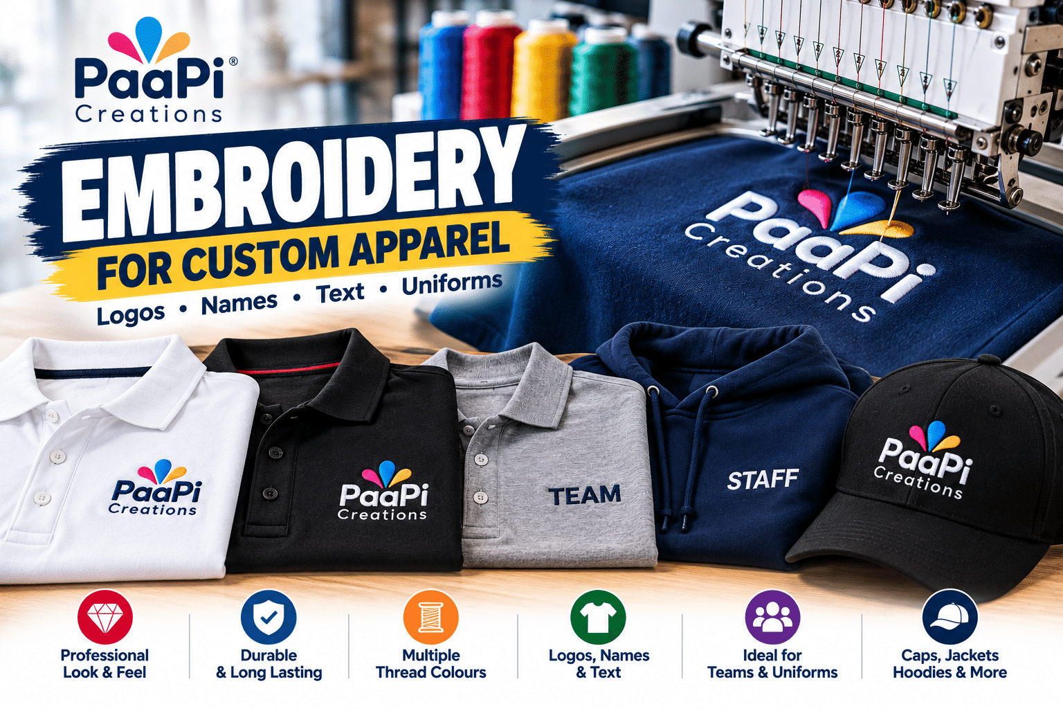 T-Shirt Embroidery for Custom Corporate Apparel