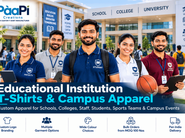 Educational Institution T-Shirts for school college staff and students