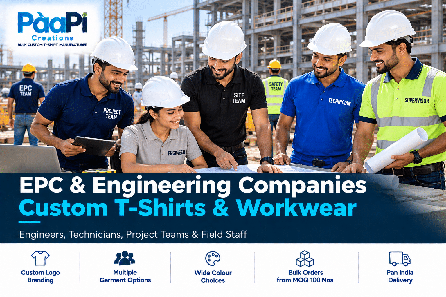 EPC Staff T-Shirts for engineers technicians and project teams