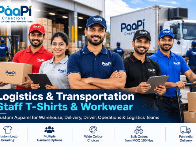 Logistics Staff T-Shirts for warehouse delivery and transport teams