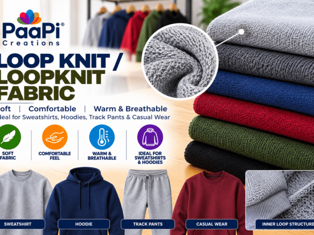 Loop Knit Fabric for Custom Hoodies and Sweatshirts
