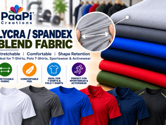Lycra Spandex Blend Fabric for Stretch T-Shirts and Activewear