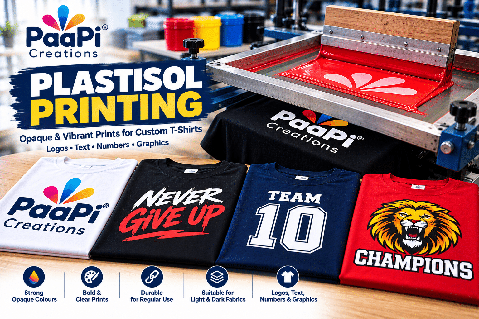 Plastisol Printing for Custom T-Shirts