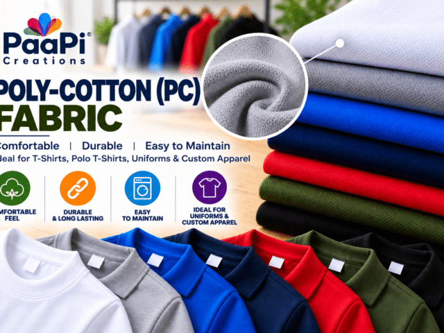 Poly-Cotton Fabric for T-Shirts, Polo T-Shirts and Uniforms