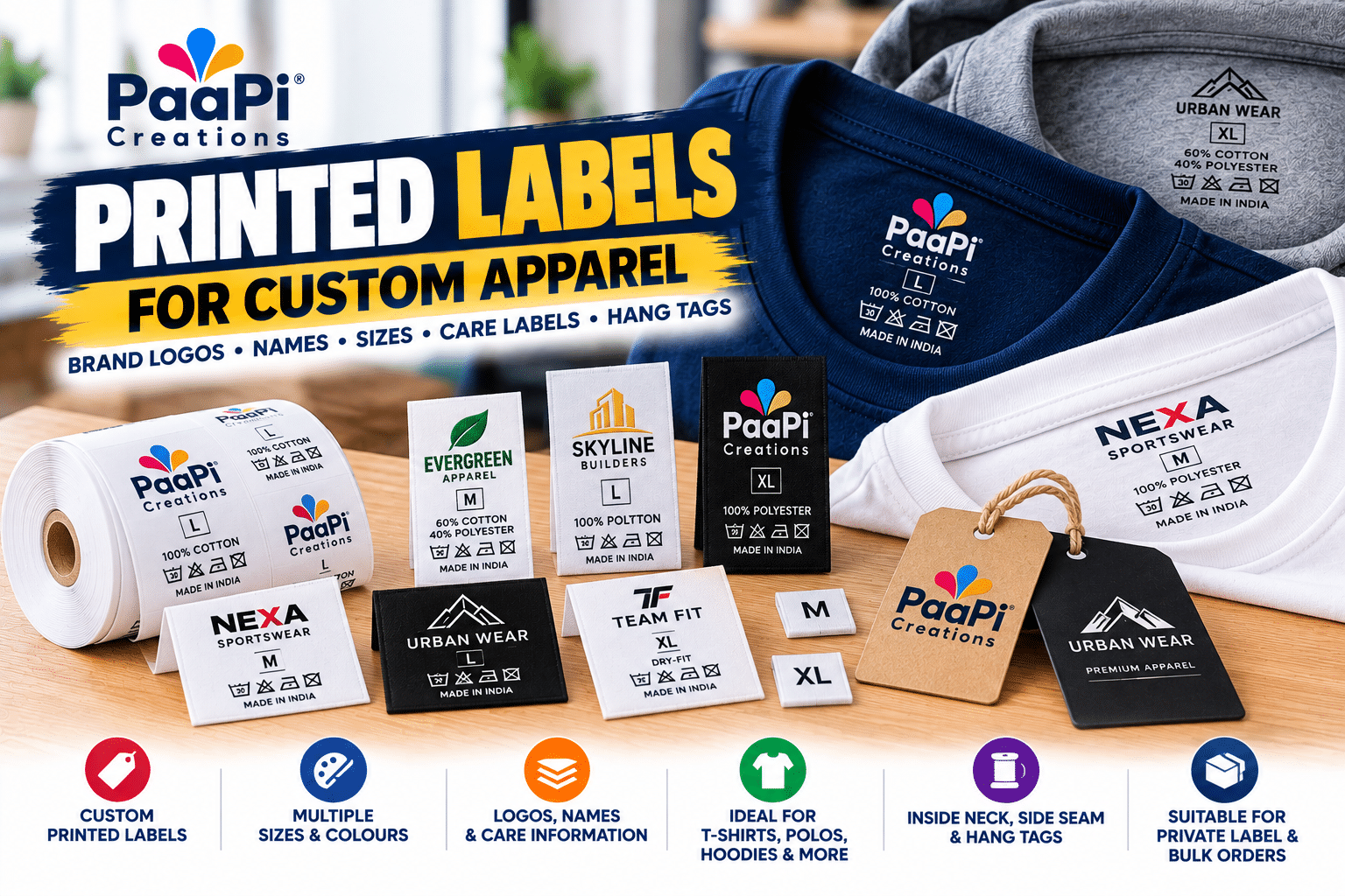 Printed Labels for Custom Apparel