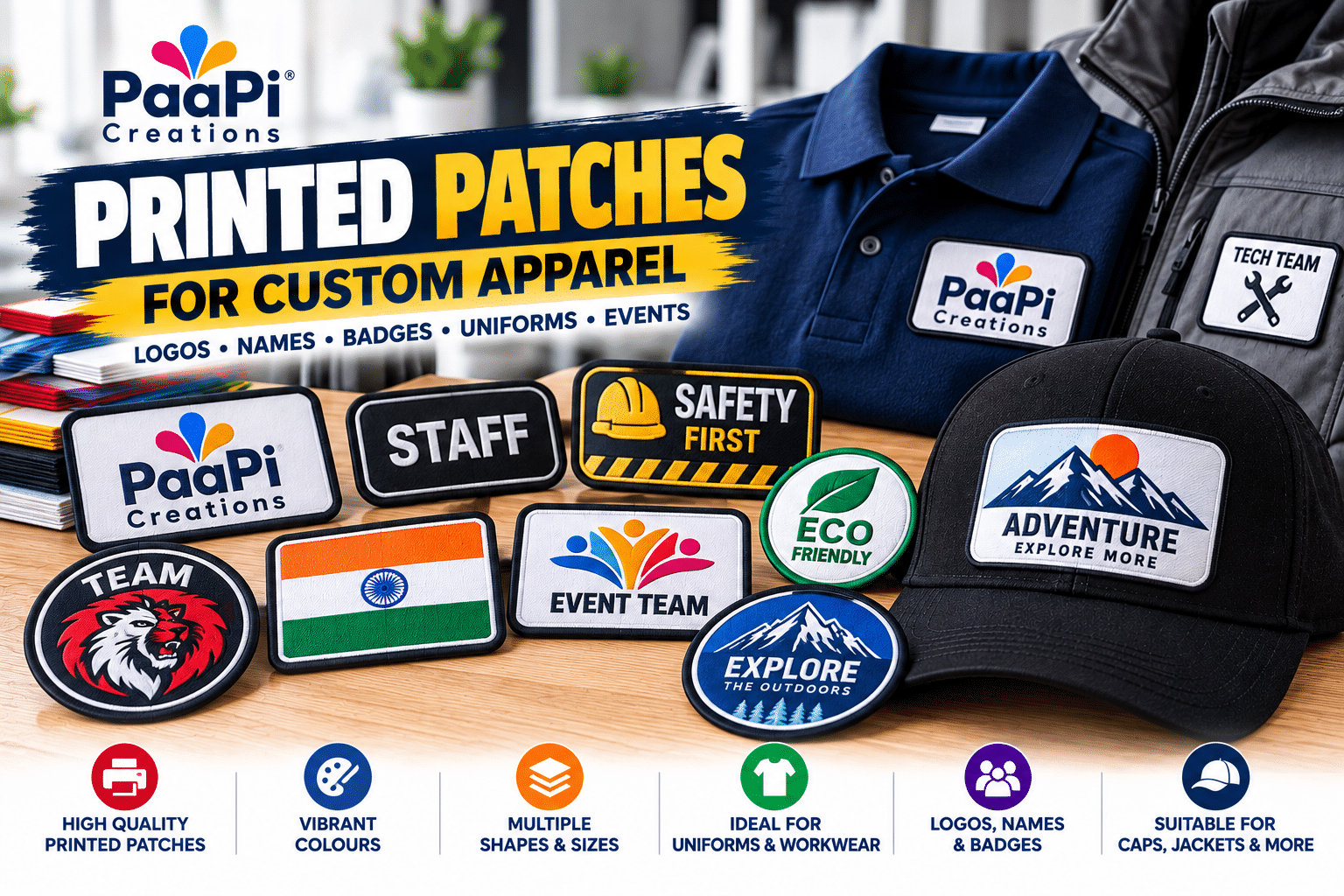 Printed Patches for Custom Apparel