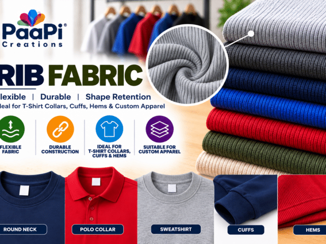 Rib Fabric for T-Shirt Necklines, Collars and Cuffs