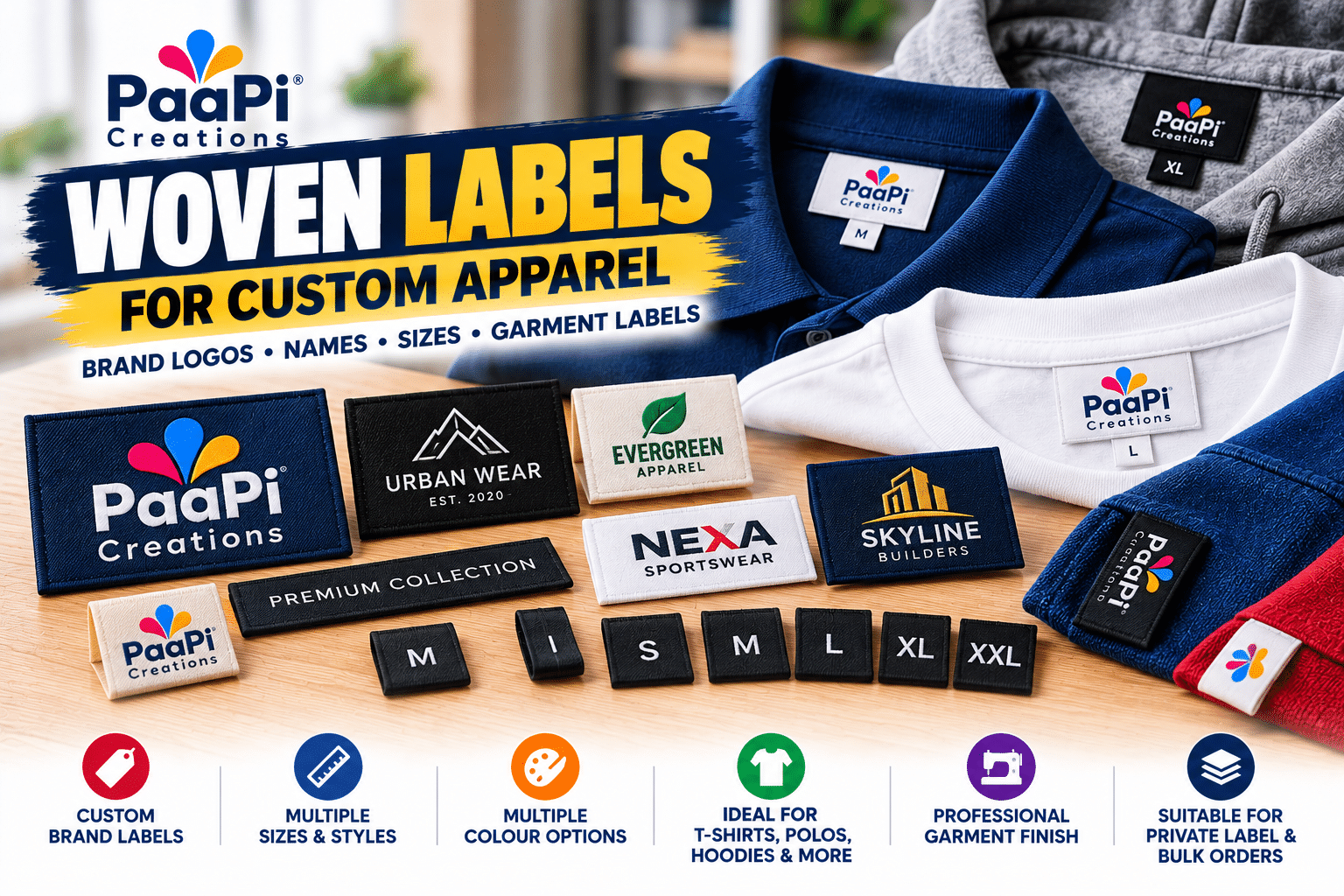 Woven Labels for Custom Apparel